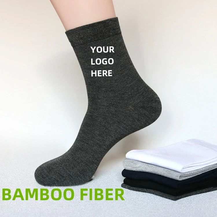 Wholesale Attractive Design Sweat Absorption Soft Comfortable Green Trade Bamboo Charcoal Socks