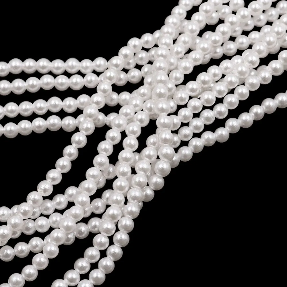 New Color Imitation 2mm 650 artificial pearl cotton pearl necklace wrinkle shell pearl loose beads diy jewelry accessory