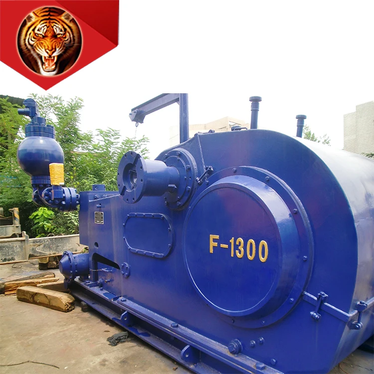 Tigerrig large displacement durable high pressure F1300 triplex drilling rig mud pump for sale