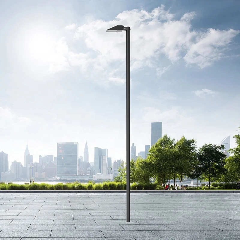 modern simple style led street light post top mounted road lamp square shape high quality