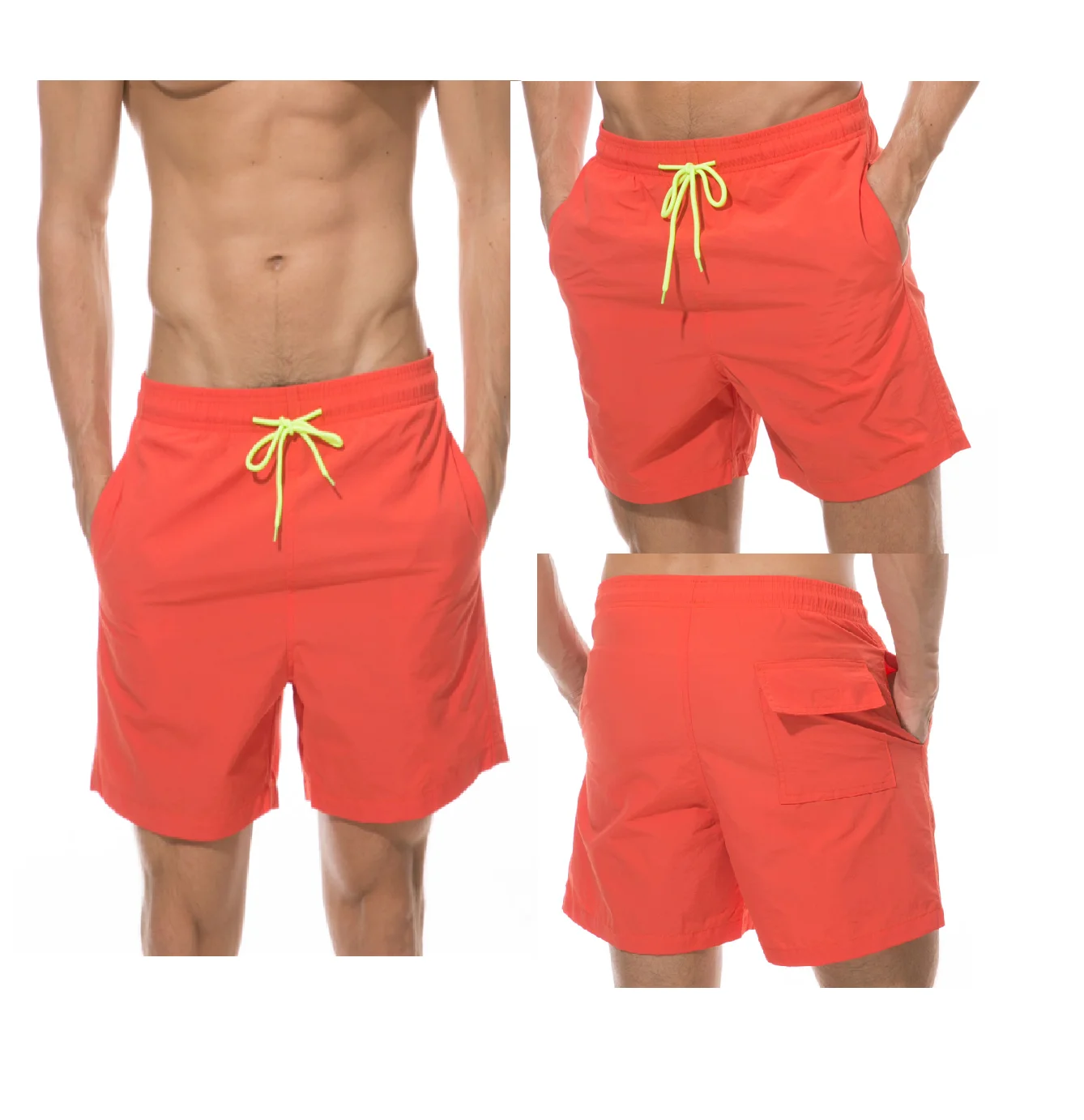 Summer Sports Shorts Custom Logo Mens Swim Shorts Running Nylon Shorts100% Polyester Swim Trunks Mesh Beach Shorts For Men