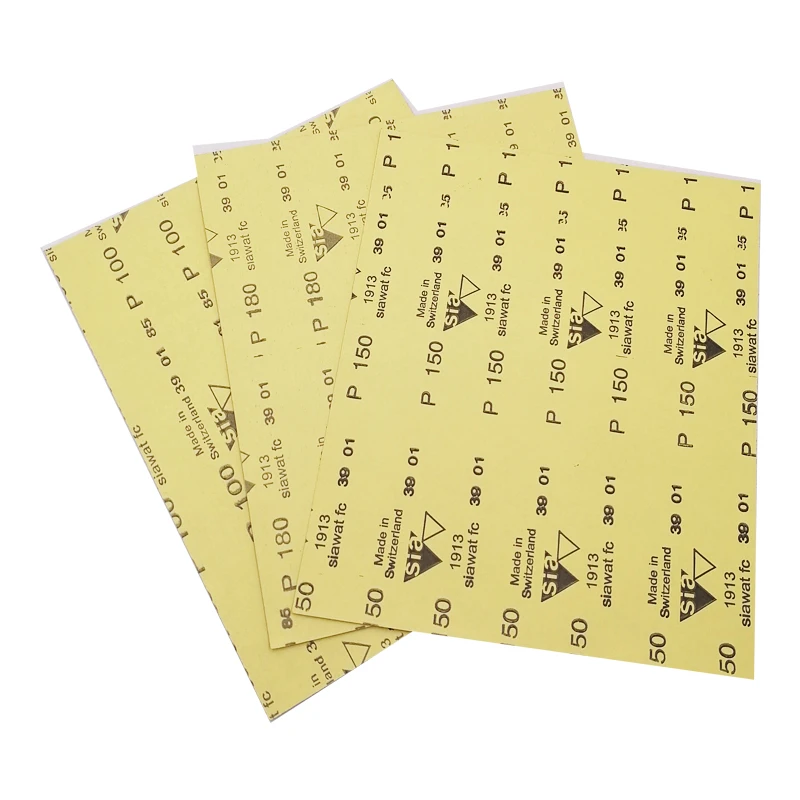 Sia Quality Aluminum Oxide Sandpaper Sheets Waterproof Abrasives Polishing Stainless Steel Kraft Paper Siding Applications