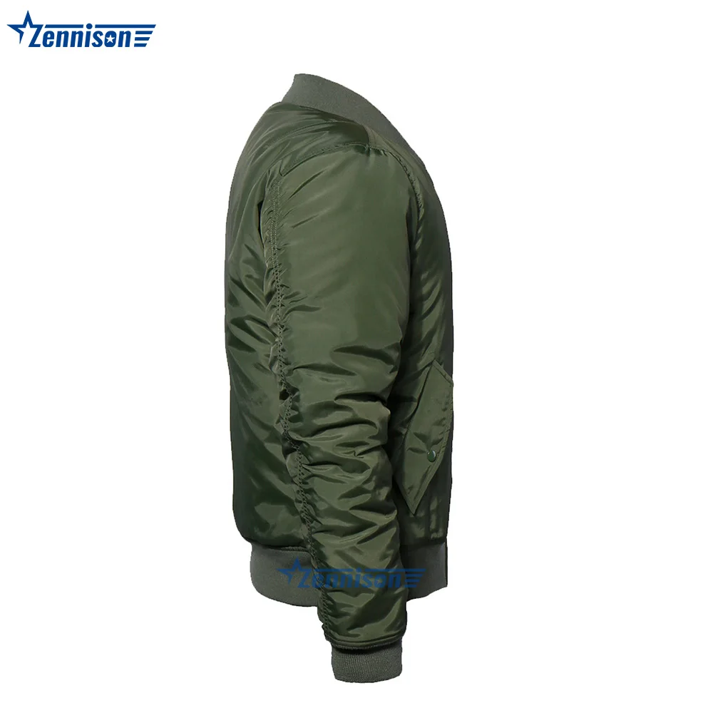 Aviator Pilot Air Men Flight Jacket Green Tactical MA-1 Bomber Jacket