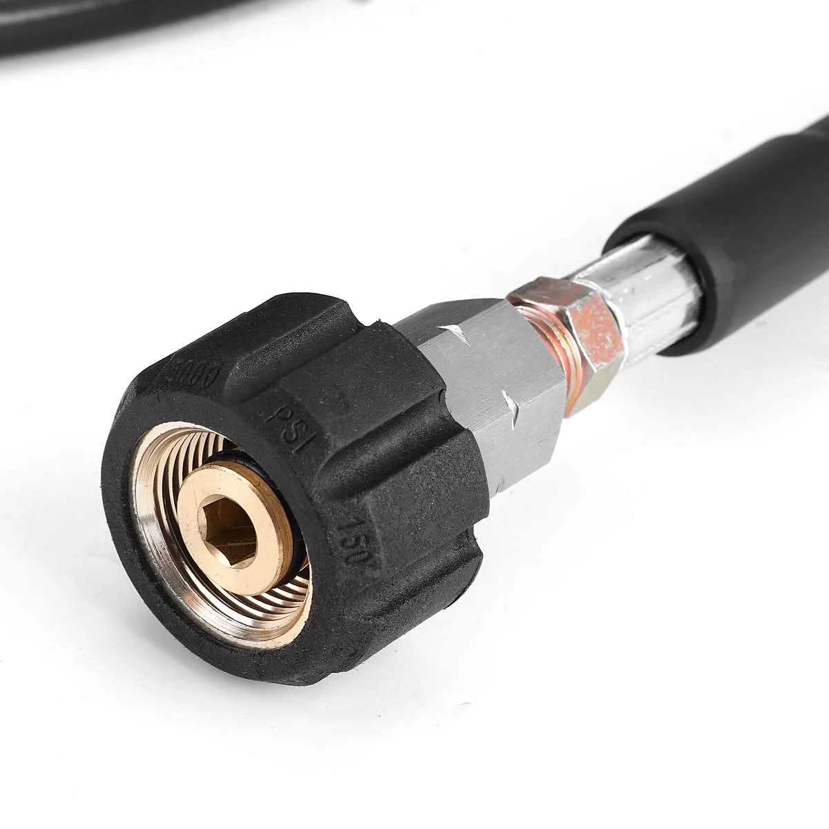 China Jet Wash High Pressure Steel Washer Hose Car Washer Pipe Line Cleaning Kit Sewage Jet Hose Pipe Cleaner