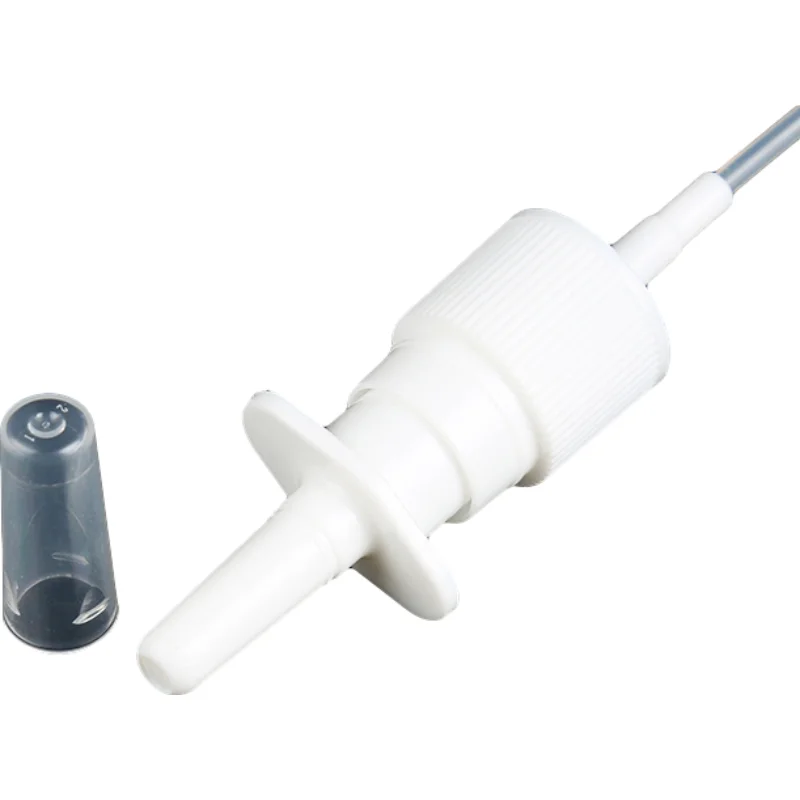 White medical use aerosol 18/410 20/410 Medical grade nasal spray caps nasal spray pump