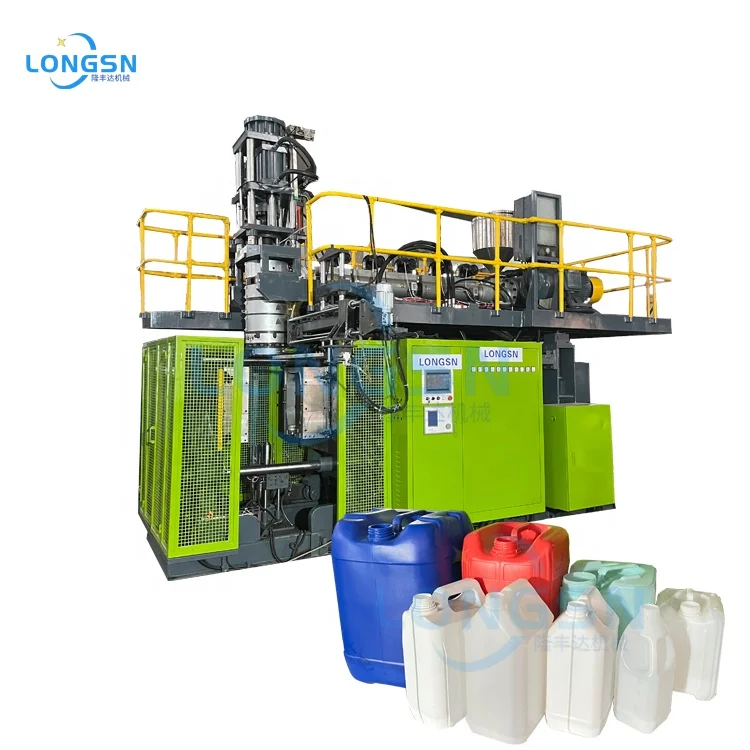 Automatic Plastic PP HDPE Bottle Lubricant Oil Barrel 5Liter Jerry can Making Extrusion Blow Molding Machine Price