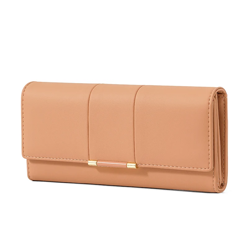 TOAMICMIC New Japanese simple large capacity senior wallet ladies long three discount cross-border wholesale
