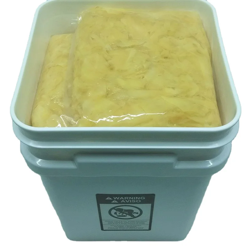 25LBS Fuwei Food Japanese Healthy Sliced White Pickled Sushi Ginger Preserved Ginger For Sushi
