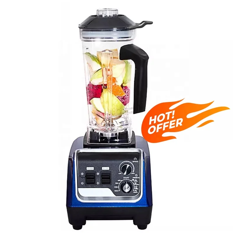 Professional Low Noise 2L New Large 2000 Watt Electric Blenders Heavy Duty Juicer Blender and Grinder