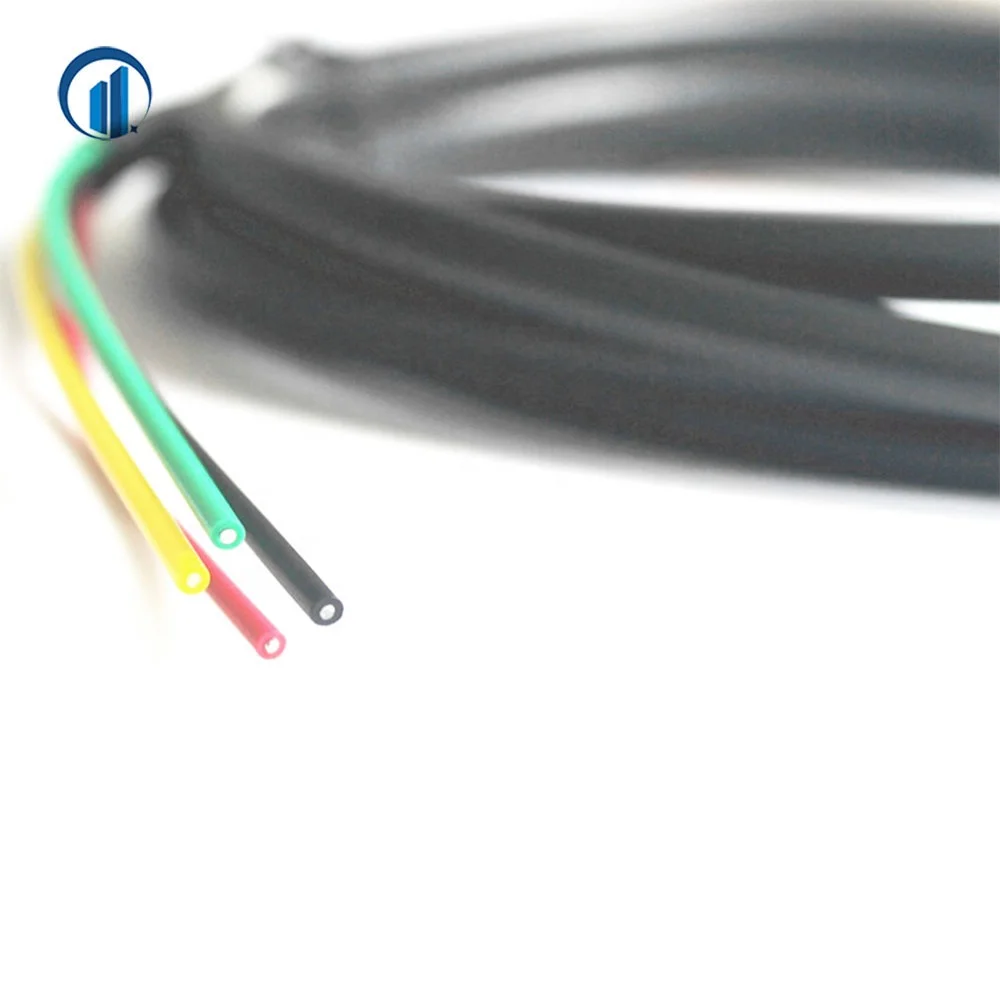 jacket covered 7mm colorful 4 string signal transmitting optical fiber cable for power monitoring