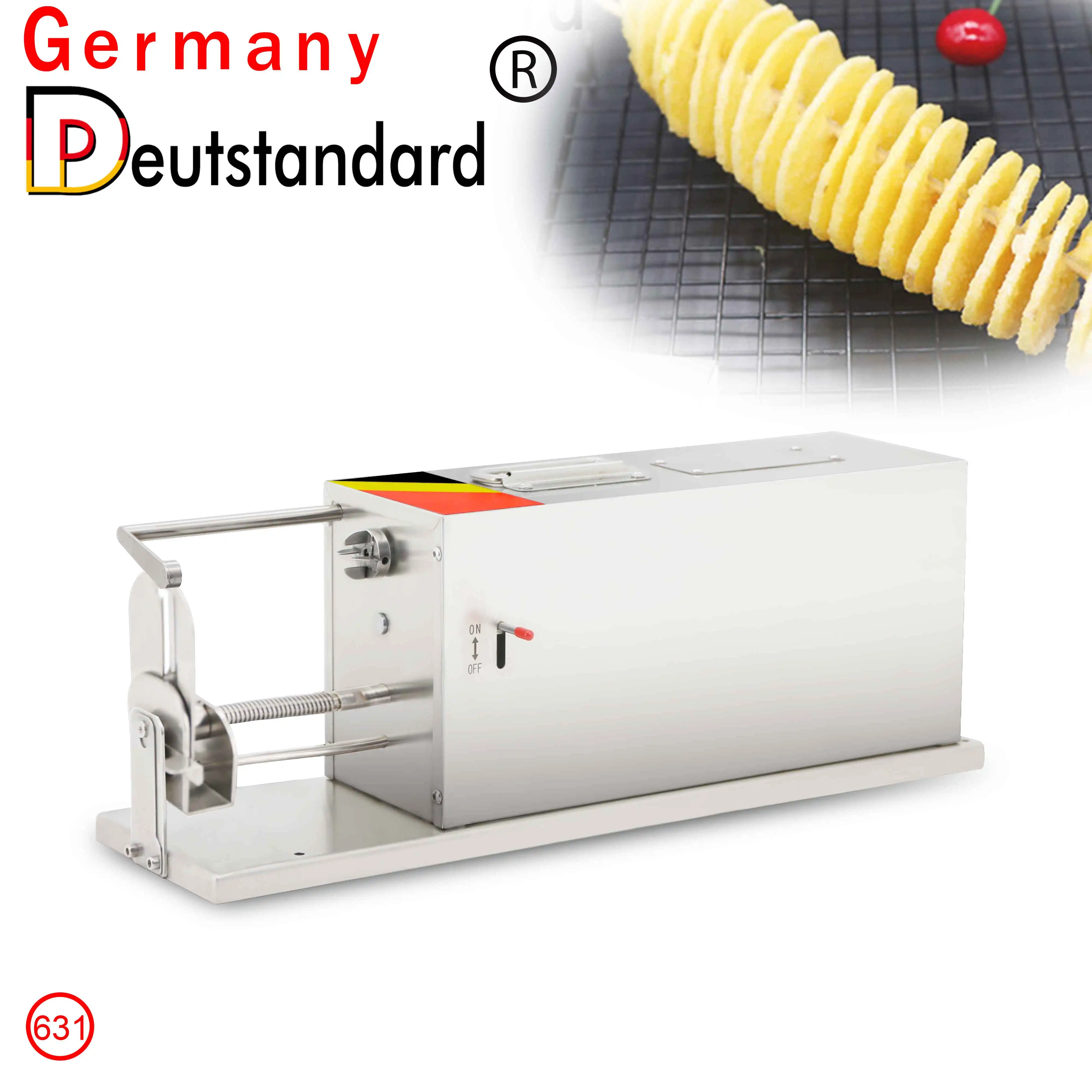 Potato Tornado Slicer Cutter Machine Twister Curly Spiral French Fry NEW