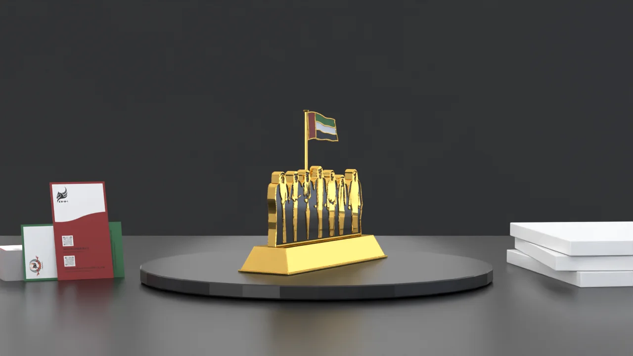 Позолоченные трофеи на заказ Шейх фигурка ОАЭ Национальный день сувенир