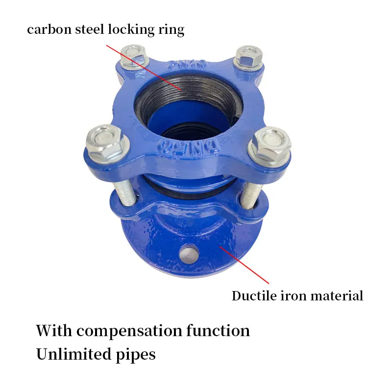 Universal Joint Multi-purpose Pipe Fittings Support Customized Unlimited Pipes Hexagon Spray Paint Flange Adaptors 3 Years