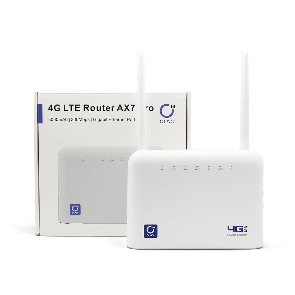 OLAX AX7 Pro 4g Router Antennas WiFi With Sim Card Modems g Lte Routers B1/3/5/7/8/20/38/40/41