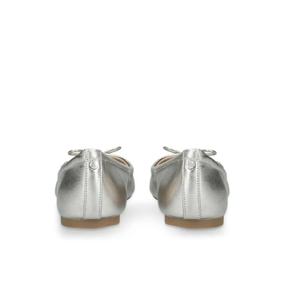 Silver ladies pumps latest design sandals shoes women shining upper heels flat evening shoes