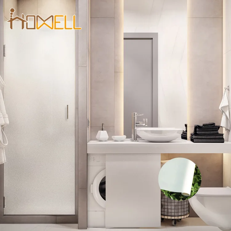 PVC bright no glue removable static frosted window film