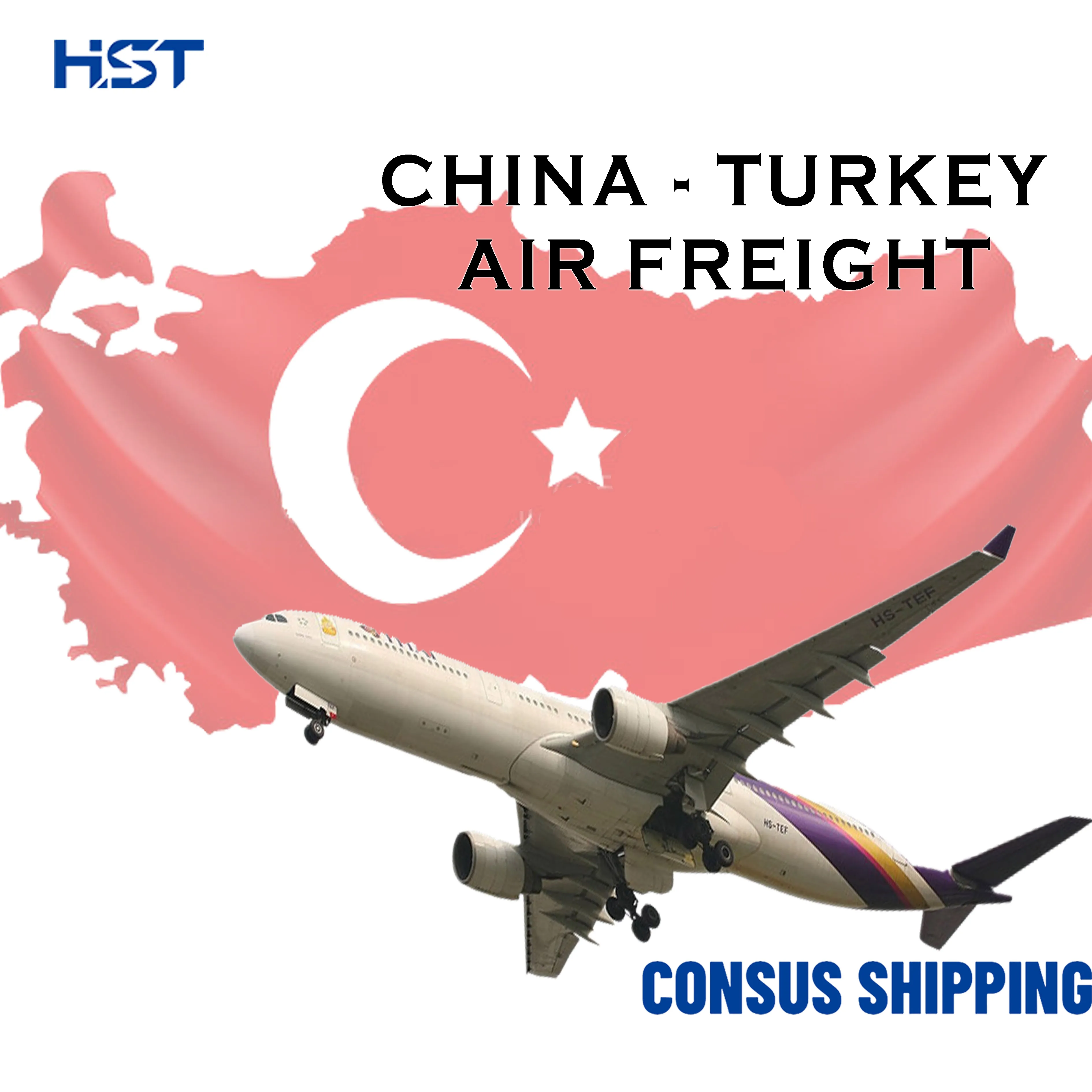 Cheap China Air Freight Rates Forwarder Shipping From China To Turkey DHL TNT Fedex Express