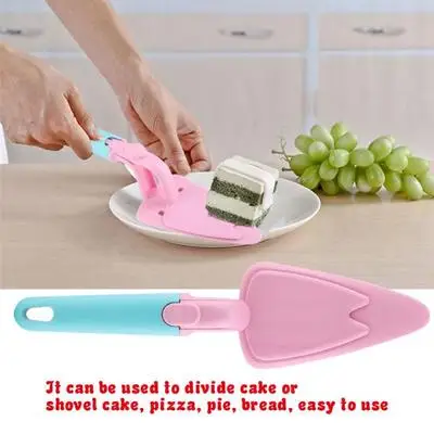 
Cake Server Pie Easy Push, No Messy Fingers Pizza Shovel Plastic Tool Spatula 