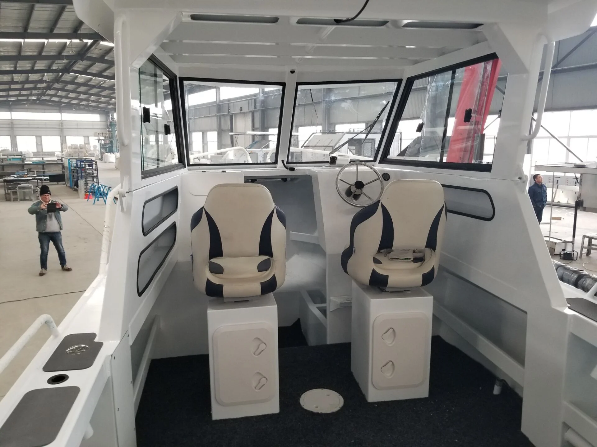 6.25m 21ft new designed fully welded luxury Cuddy Cabin Aluminum fishing boat yacht with certification