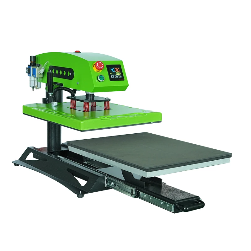pneumatic heat press 40x50 large format heat press for fabric with drawer