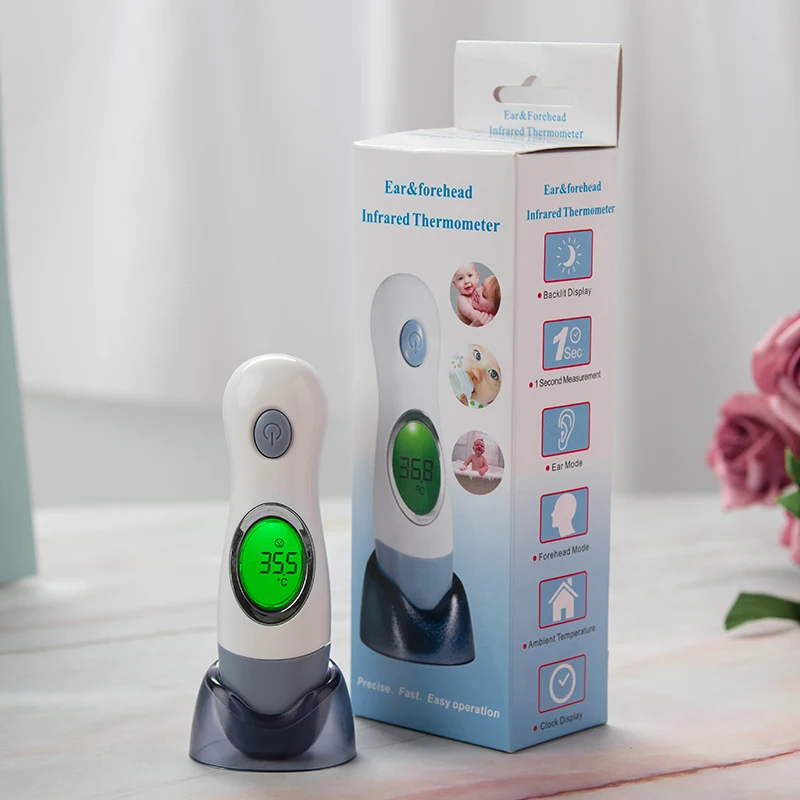 CE approved 4 in 1 medical  infrared ear and forehead baby adult thermometer