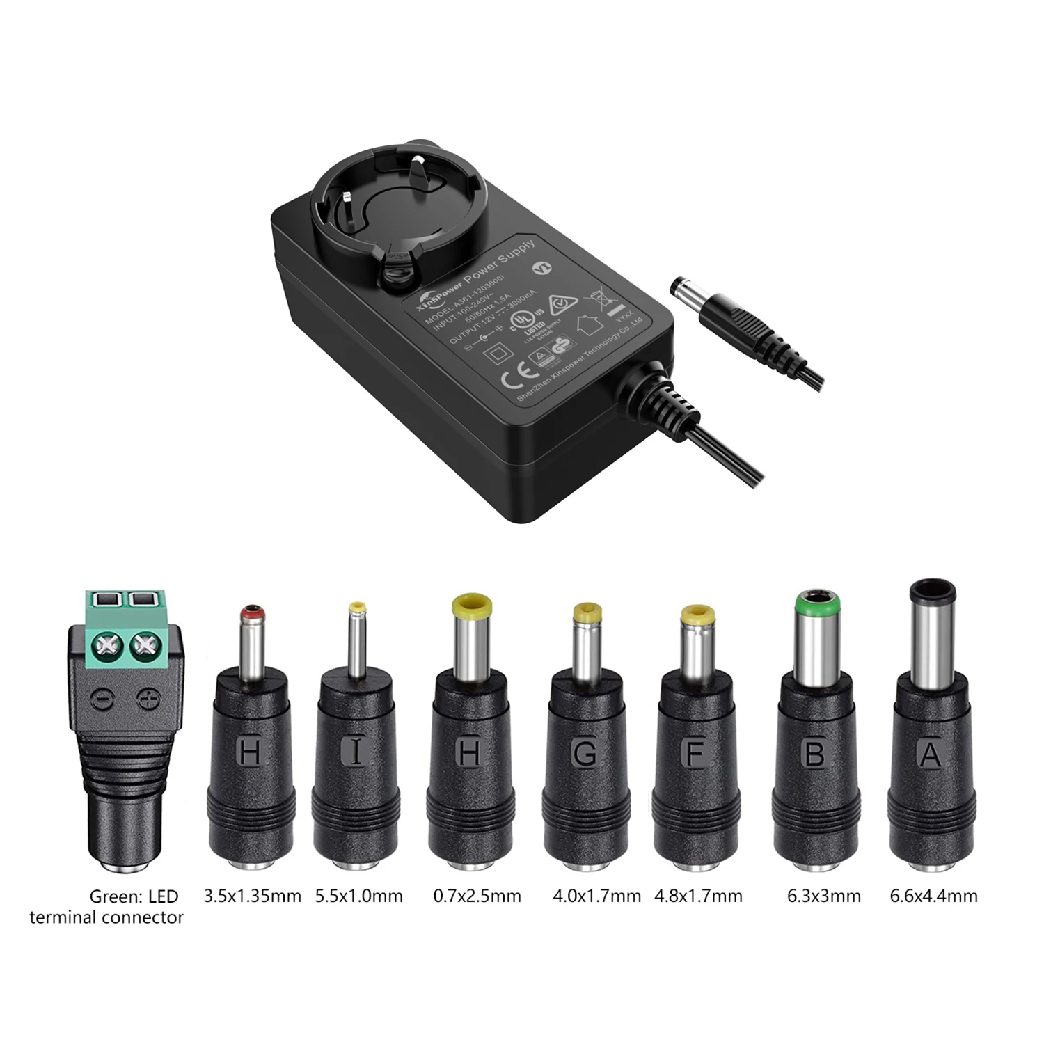 Универсальный адаптер переменного тока 36 Вт 5 в 9 12 В 15 19