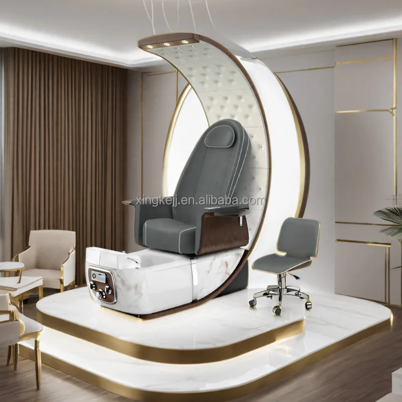 Sincoo Customized Luxury Egg Hot Sale Fashion Salon Massage Spa Jet Manicure Pedicure Chair