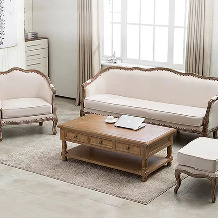 Factory Wholesale Lounge Chair Soft Retro Style Sofa Chair Furniture Combined Relaxation Sofa