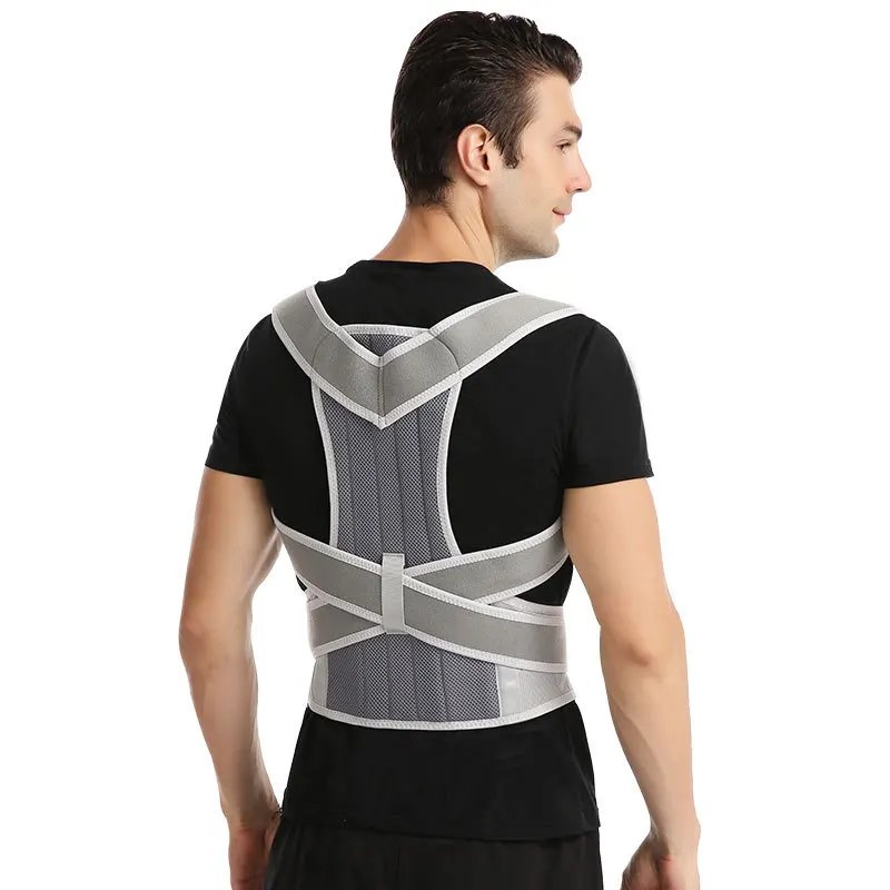 Back correction belt for men and women with chest open shoulders breathable anti-hunchback correction belt waist back