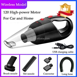 EBEZ Household USB Battery Powered Small Rechargeable Car Handheld Cordless Vacuum Cleaner Portable