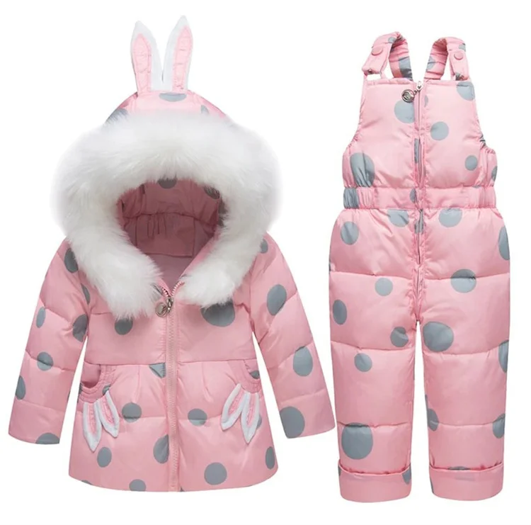 cheap winter down jackets snowsuits for girls cartoon hooded coats for kids white duck down filled winter coat for children