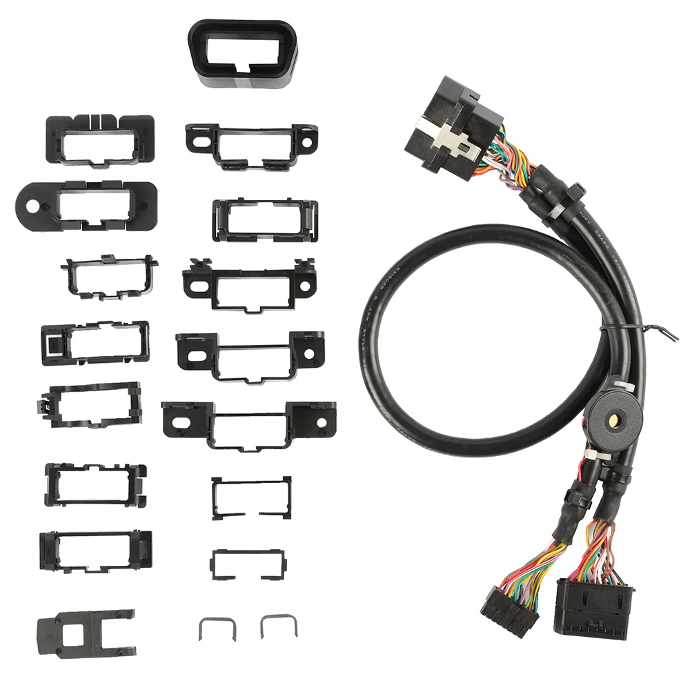 16 pin universal OBDII OBD split Y-shaped cable with bracket