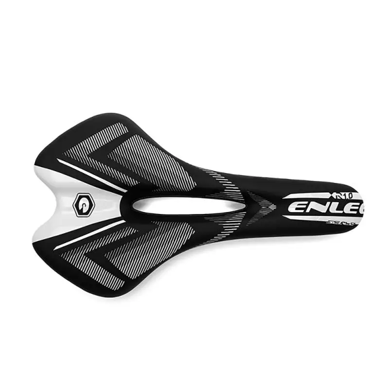 ENLEE Mountain Road Bike Saddle Comfort Sponge Cycling cushion Seat PU Leather Bicycle Hollow Seat
