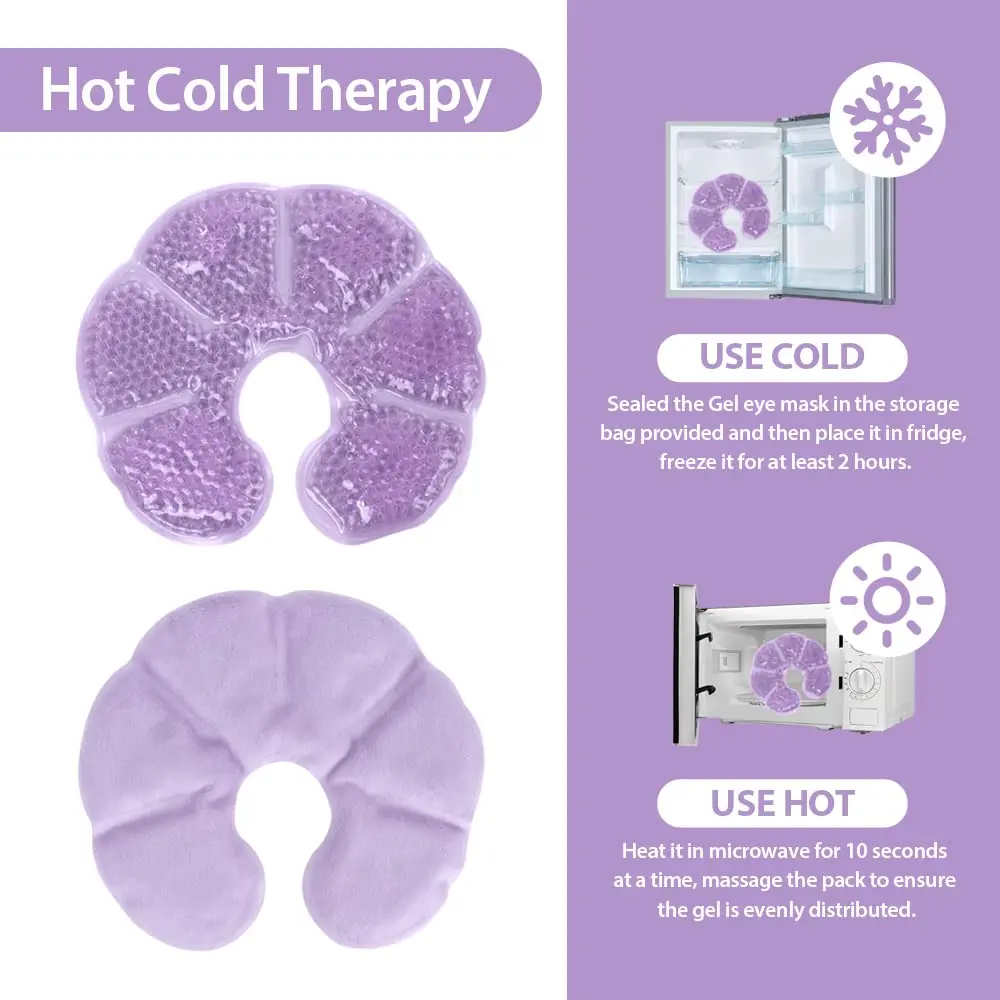 Breast Therapy Pads Breast Ice Pack Reusable Hot and Cold Therapy Breastfeeding Gel Pads
