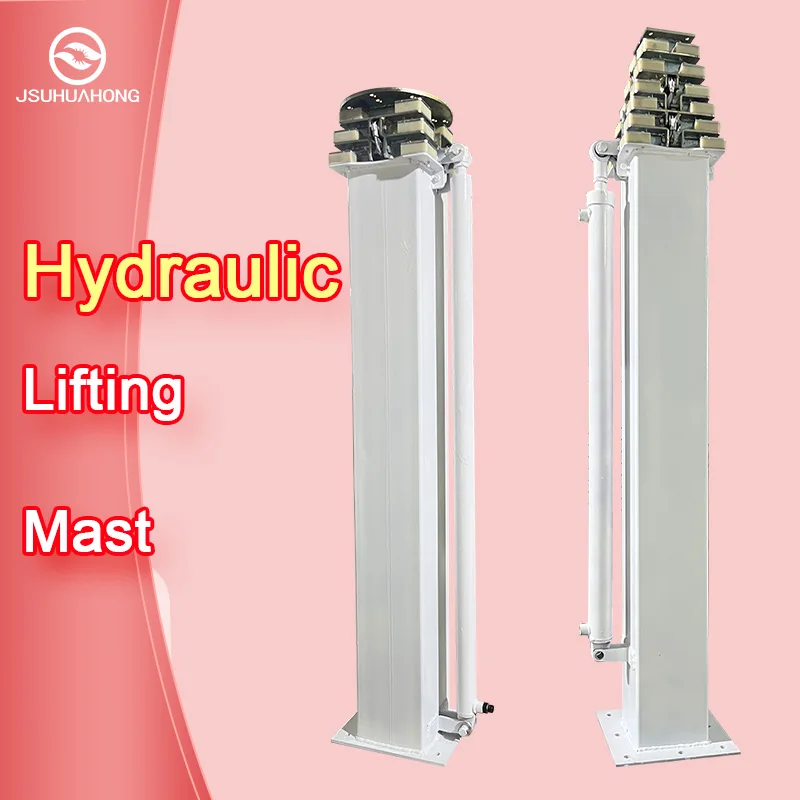 5M 6M 7M 8M 9M100Kg Max Payload Steel Telescopic Lifting Rod Mast Hydraulic Lifting Mast