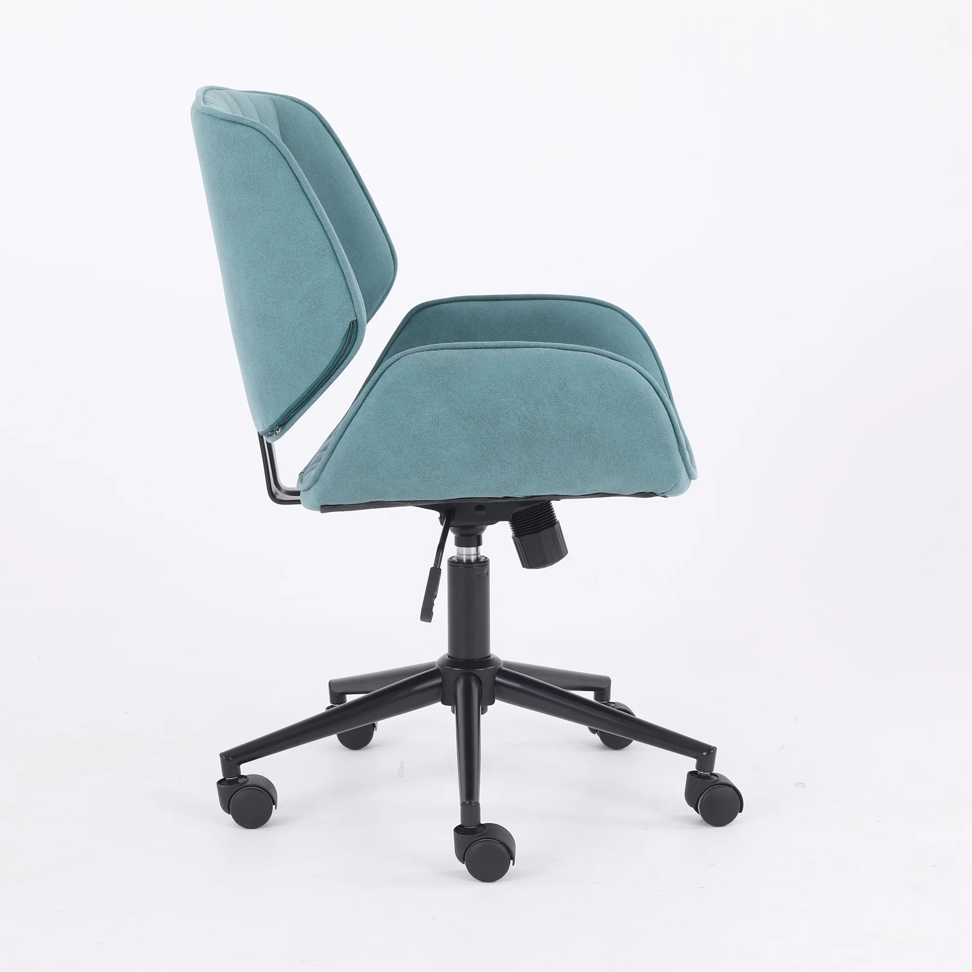 Vanity Arm Chair with 360 Castor Wheels Height Adjustable Soft Home Office Chair Best Seller Swivel Fur Living Room Iron LK-2111