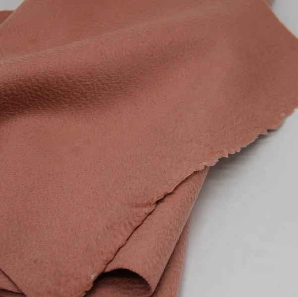 Двухсторонняя шерстяная ткань с начесом двухсторонняя муаровая тяжелый тканый флис покрытием для костюма платья куртки