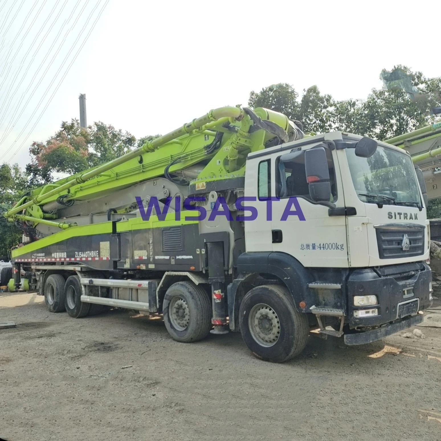 Stocked 2020 Used SITRAK Truck SINOTRUK Chassis  Mobile Pump Machine ZOOMLION 56 meters BOOM length 56X- 6RZ Concrete Truck pump