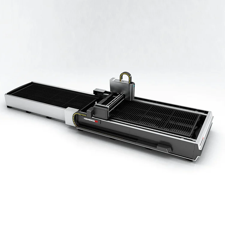 Laser iron sheet metal cutting machine with exchange tables double plate with good price