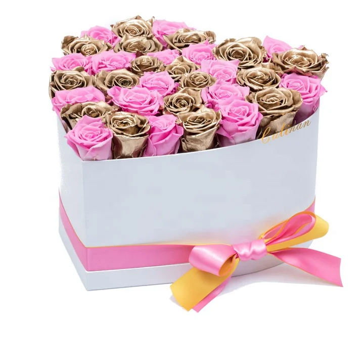 Wedding Valentine Gifts Set Stabilized Preserved Roses Immortal Eternal Forever Flower