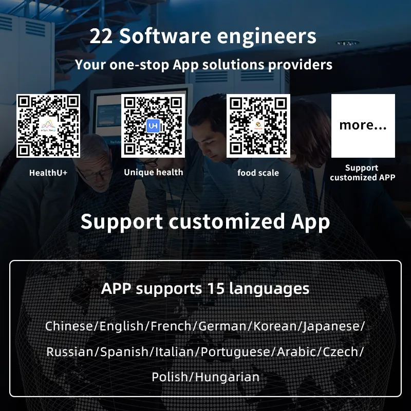 New Designs Smart 8 Electrodes Contact Intelligent Wireless Analysis Body Bmi Electronic Body Fat Scale