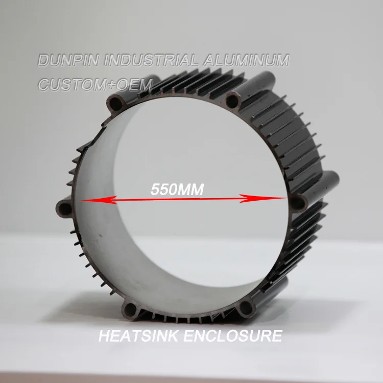 OEM  Aluminum  Extruded Electric Motor Extrusion Housing Aluminum extrusion profile for Motor housing