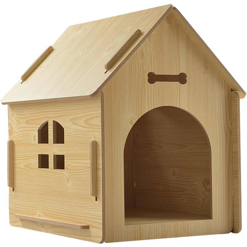 Yueshang new wood dog house pet kennel pet bed mat cat nest a wood dog Premises manufacturers direct sales