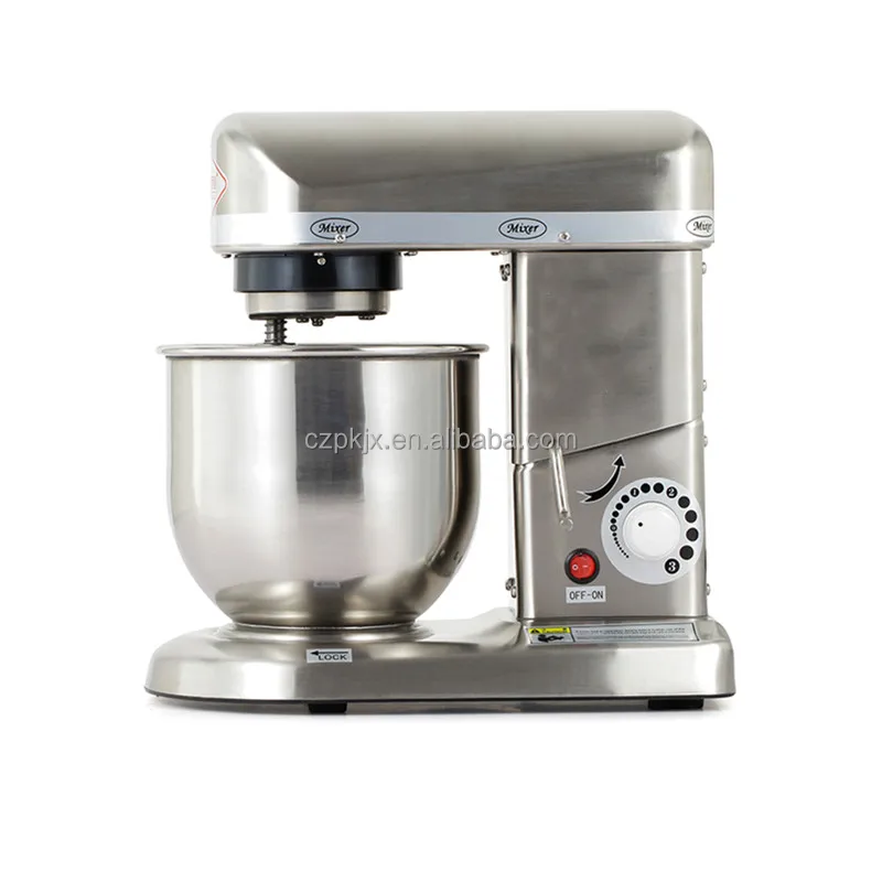 Electric Commercial Stand Mixer, 10L Dough Hook, Flat Beater Attachments, Splash Guard with Whisk, Stainless Steel