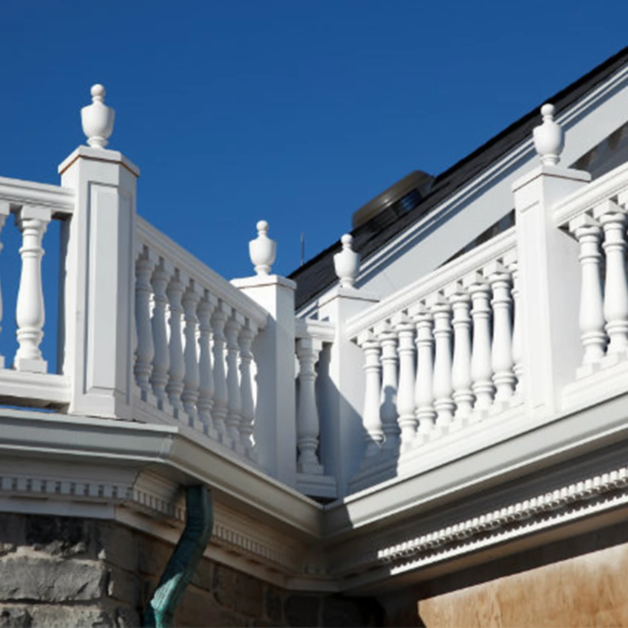 Factory high quality polyurethane baluster mold Inox balcony balustrade stair railing handrail balustrades handrails