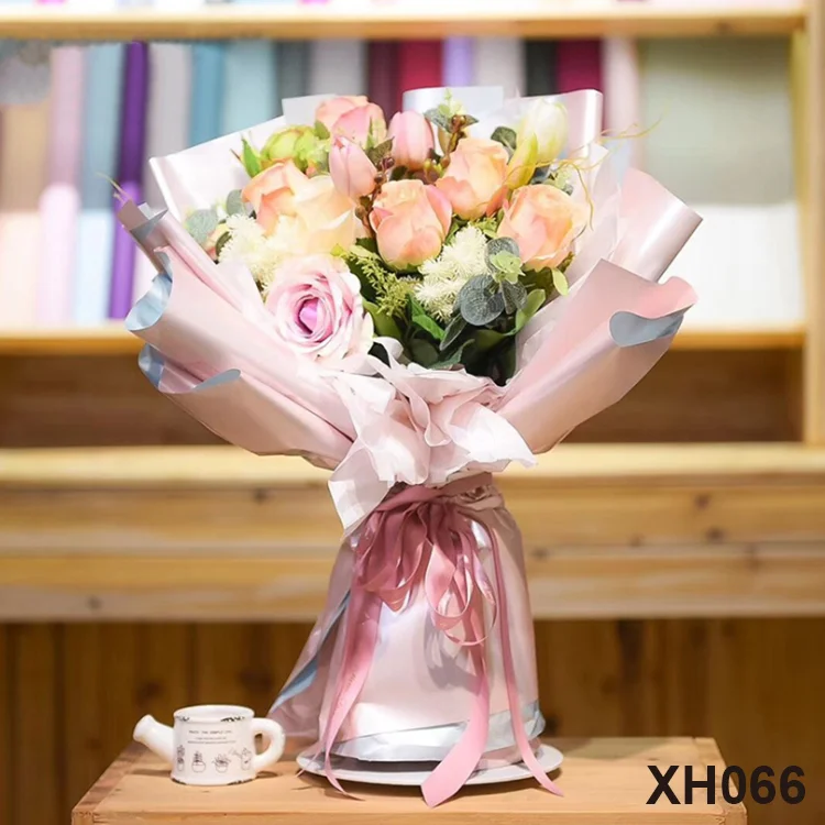 Горизонтальная Золотая наждачная бумага Xiang 58*58 см для Дня матери, водонепроницаемая бумага для упаковки цветов