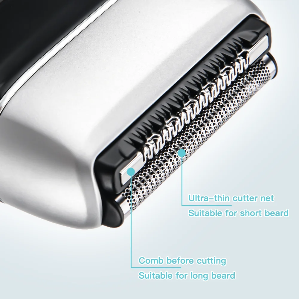 High Quality Metal Case USB Rechargeable Reciprocating shaver Mini Portable Electric Shaver For Men