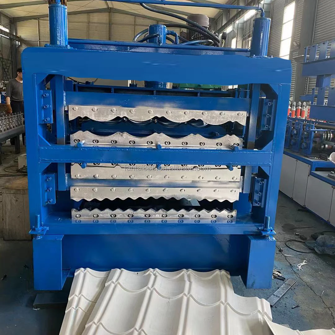 High speed corrugation roll forming machine three layer roll forming machine roof panel roll forming machine