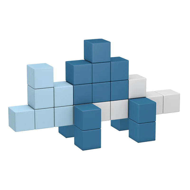 Yocolor factory PU leather Kids indoor soft play magnet blocks cube alphabets numbers  soft play area playground for kids