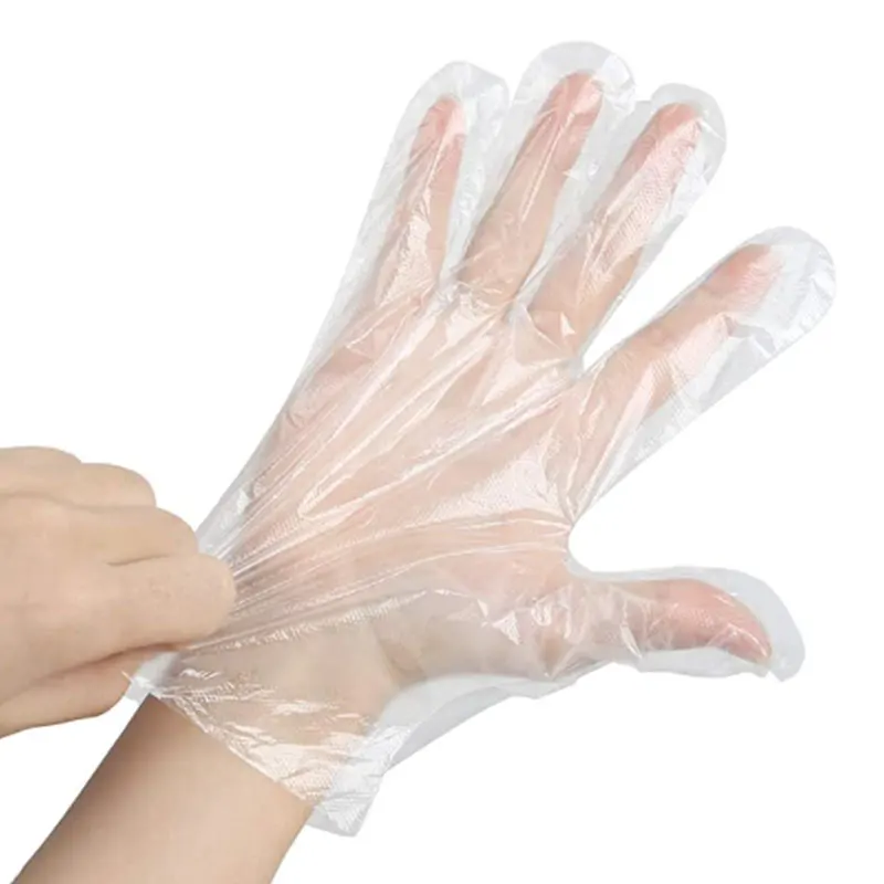 PE Plastic HDPE Disposable Gloves PE Polyethylene Disposable Gloves
